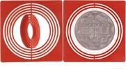 Münzbox-Inletts 51 x 51 mm, rot, 10er-Packung -