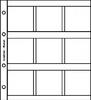 karat-Münzblätter für 9 Münzrähmchen 50 x 50 mm, inkl. Zwischenblatt weiß, 5er- Packung -