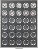 Münzbox STANDARD BLACK SAMT für 30 verkapselte deutsche 5 Euro-Sammlermünzen, inkl. Münzkapseln -