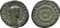 Æ-Follis, Siscia. RÖMISCHE KAISERZEIT Licinius II., 317-324, als Caesar. Fast vorzüglich  /  Vorzüglich.