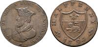 GROSSBRITANNIEN Ku.-1/2 Penny Toke George III, 1760-1820. -