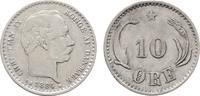 10 Öre 1884, CS - Copenhagen DÄNEMARK Christian IX., 1863-1906. Fast vorzüglich