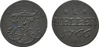 SACHSEN Heller 1766. Ernst Friedrich Karl, 1745-1780. Sehr schön 16.30 US$  +  11.64 US$ shipping