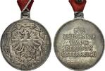 Versilberte Verdienstmedaille o.J. REPUBLIK ÖSTERREICH  Dunkle Patina. Fast  Stempelglanz