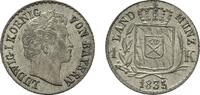 BAYERN Kreuzer 1835. Ludwig I., 1825-1848. Fast Stempelglanz/Stempelglanz. 52.39 US$  +  11.64 US$ shipping
