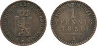 REUSS Ku.-Pfennig 1858. Heinrich LXVII., 1854-1867. Sehr schön. 11.64 US$  +  11.64 US$ shipping