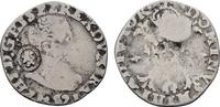 NIEDERLANDE 1/10 Philippstaler 1571, Utrecht. Philipp II., 1555-1598. Schön. Gegenstempel VF