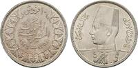 ÄGYPTEN 10 Qirsh AH 1358 (1939). Farouk, 1937-1953. Stempelglanz. 139.72 US$  +  11.64 US$ shipping