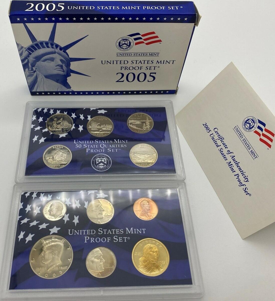 Vereinigte Staaten von Amerika 2.96 Dollar 2005 United States 11 Coin ...