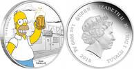 Tuvalu 1 Dollar Simpsons Homer 1oz -