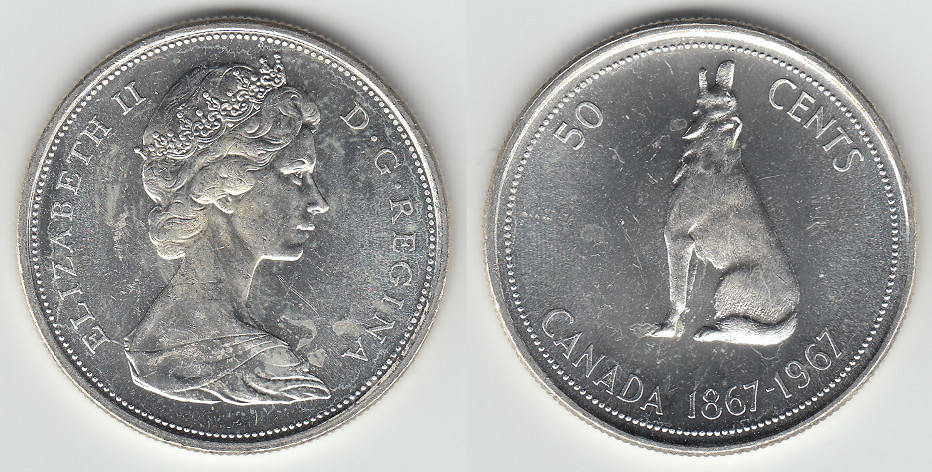 World Silver - Canada 1952 50 Cents