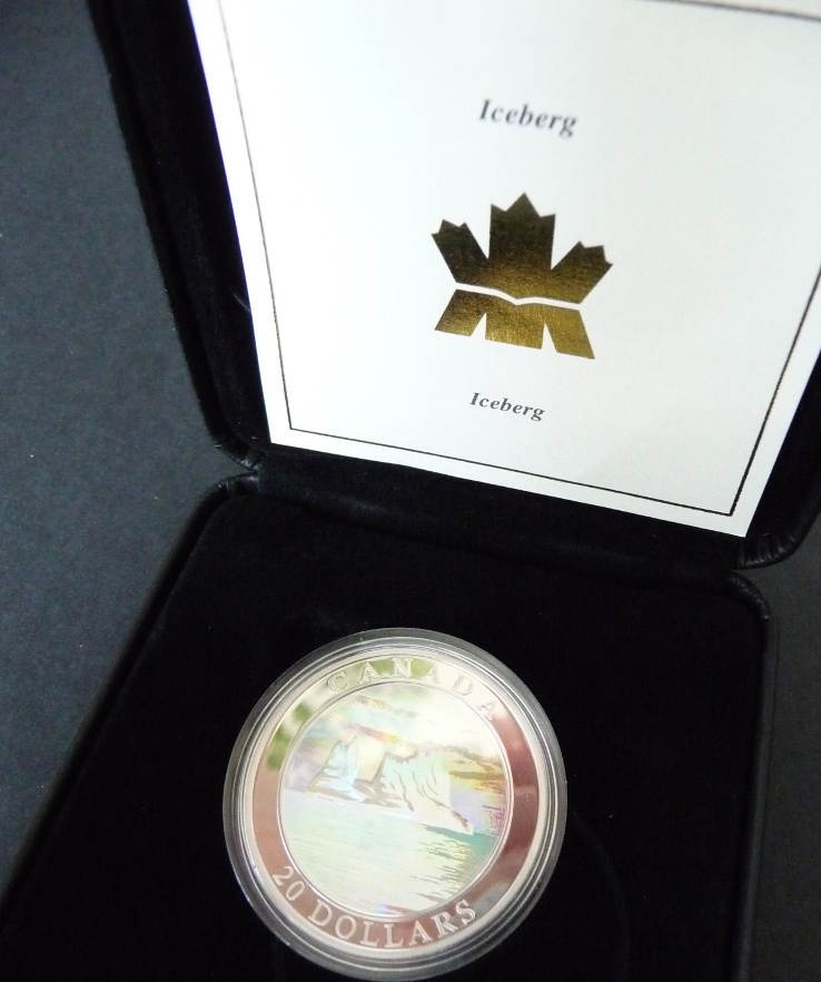 Kanada Canada 20 Dollars 2004 Silver Coin Iceberg With Box COA