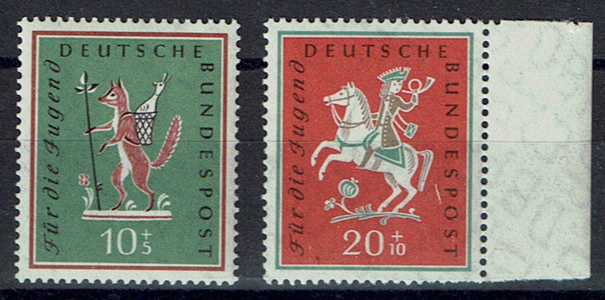 Bund 1958, 1949-1959,Federation,Germany,Francobollo 
