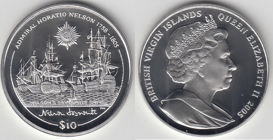 Britische Jungferninseln 10 Dollars 2005 british virgin islands