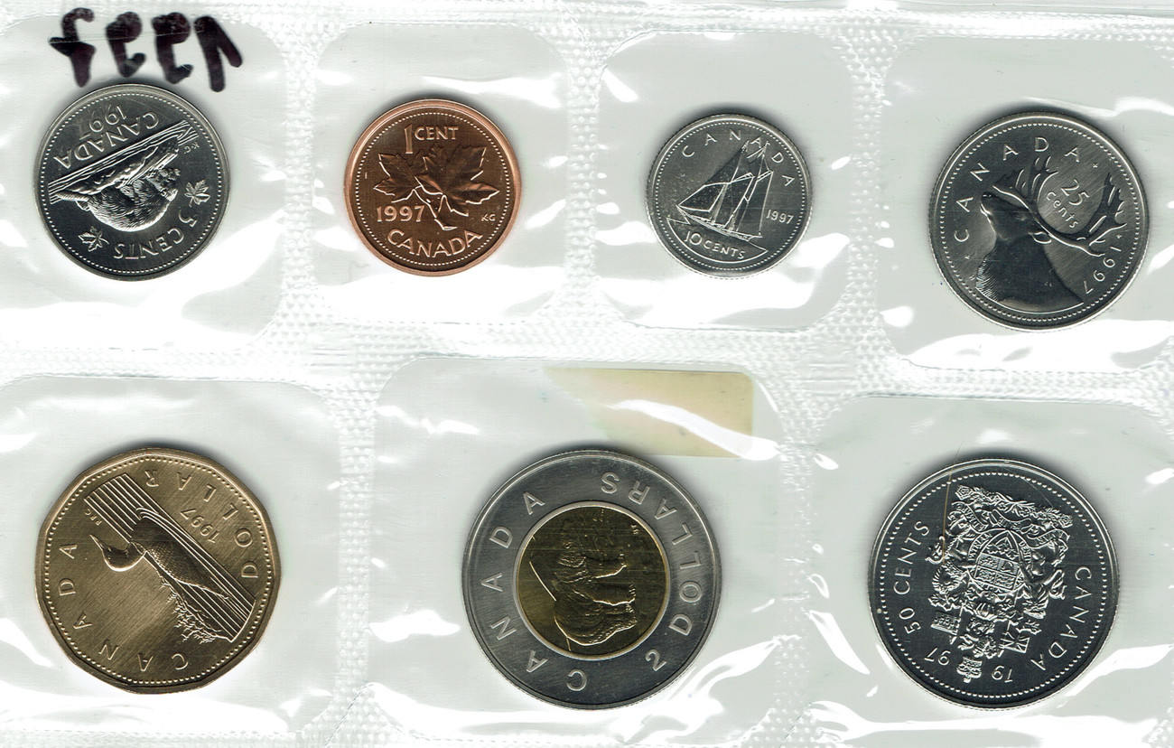 1 июля доллар. Монеты Канада 2022. Uncirculated Coin Set Singapore. Монеты Канада времена года.