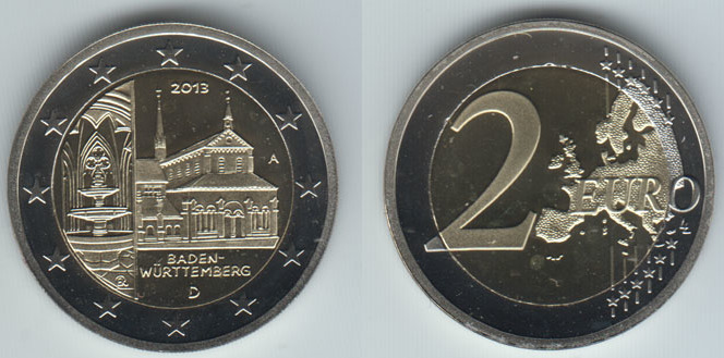 2 Euro Münze Baden Württemberg 2013 Wert