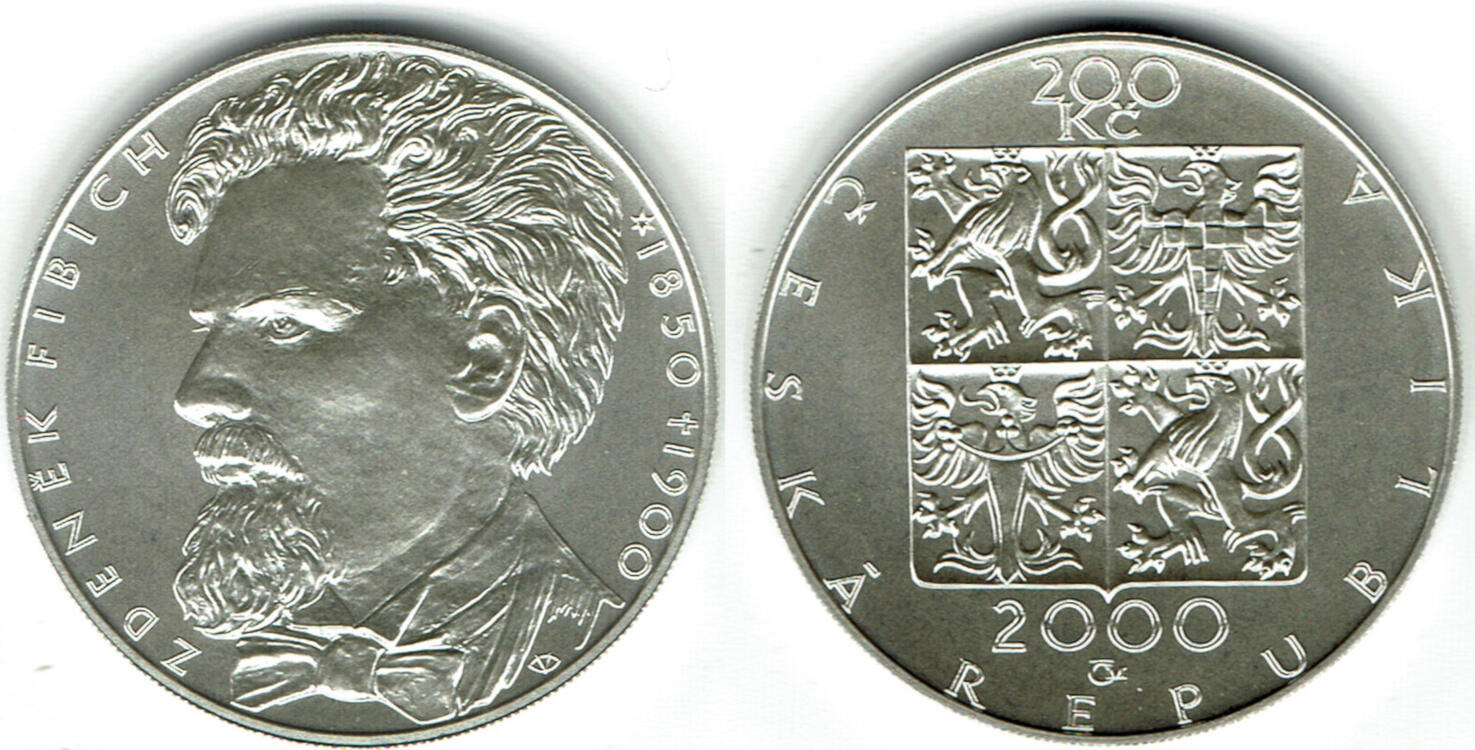 Tschechien 200 Kronen 2000 czech republic, silver commemorative coin Tschechien 200 Kronen 2000 czech republic, silver commemorative coin