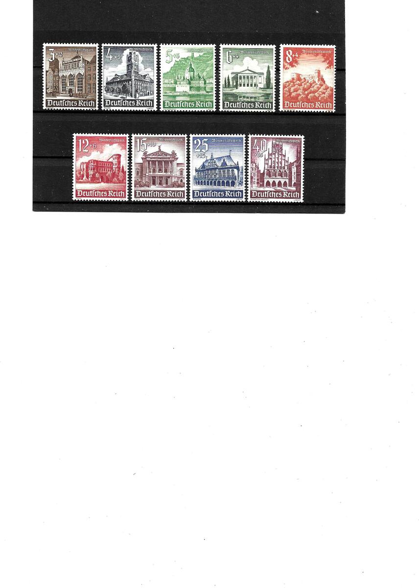 Deutsches Reich 1940 Kat Nr 751 59 Kpl Kat Wert 40 Postfrisch 