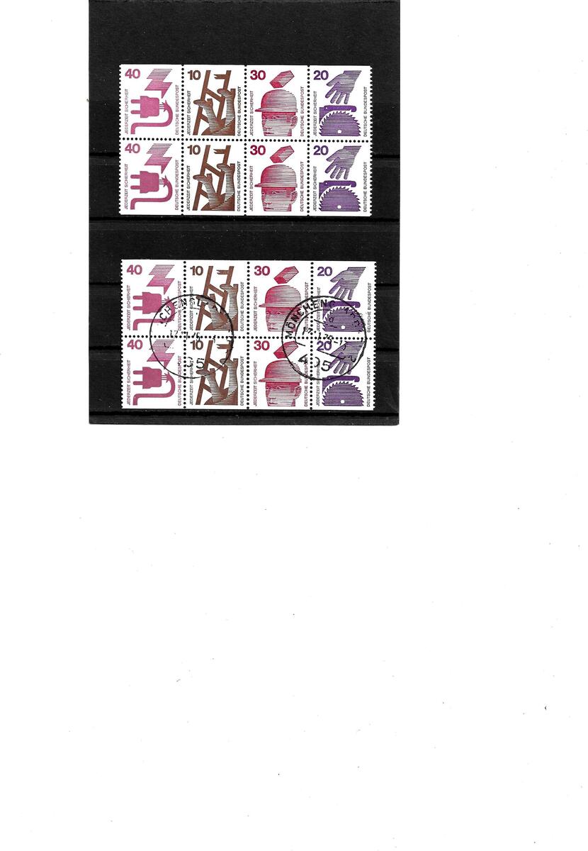 BRD 1974 Kat Nr H Bl 25 Kat Wert 40 Postfrisch gestplt MA Shops