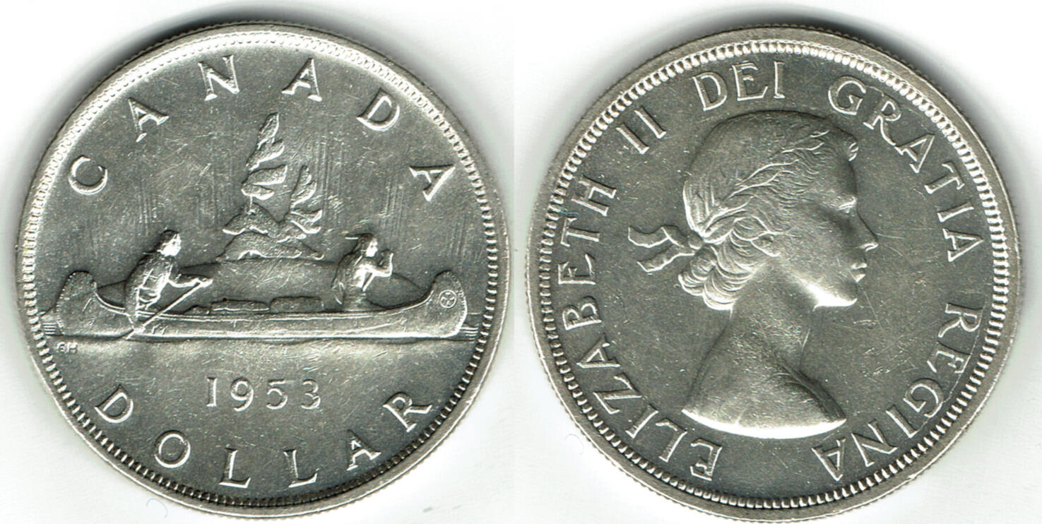 Kanada 1 Dollar canada dollar 1953, Voyageur VF-EF | MA-Shops