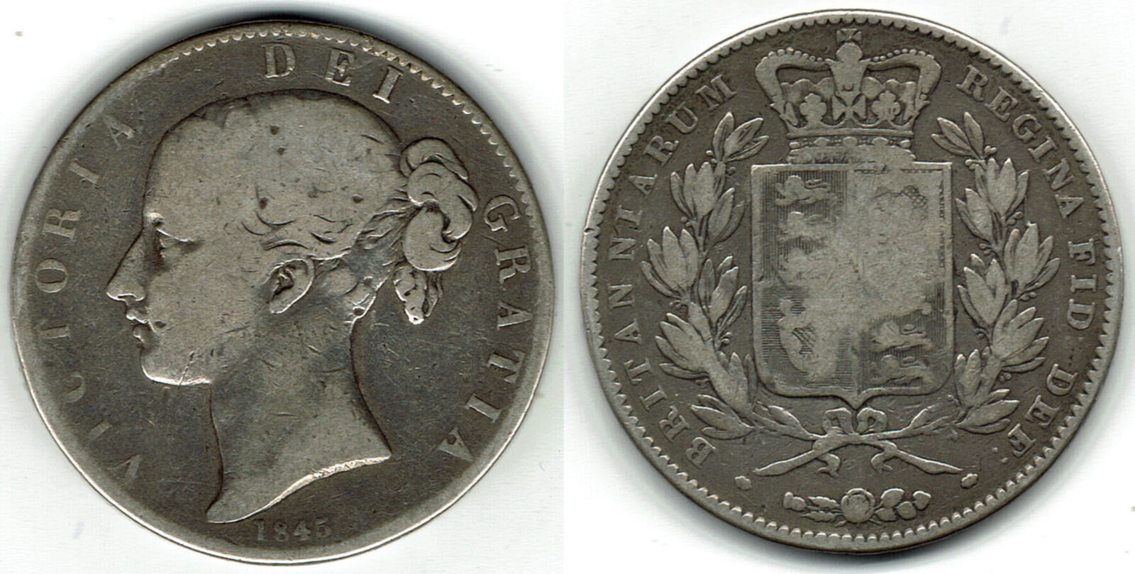 Silver like. Монета с королевой Викторией 1837.