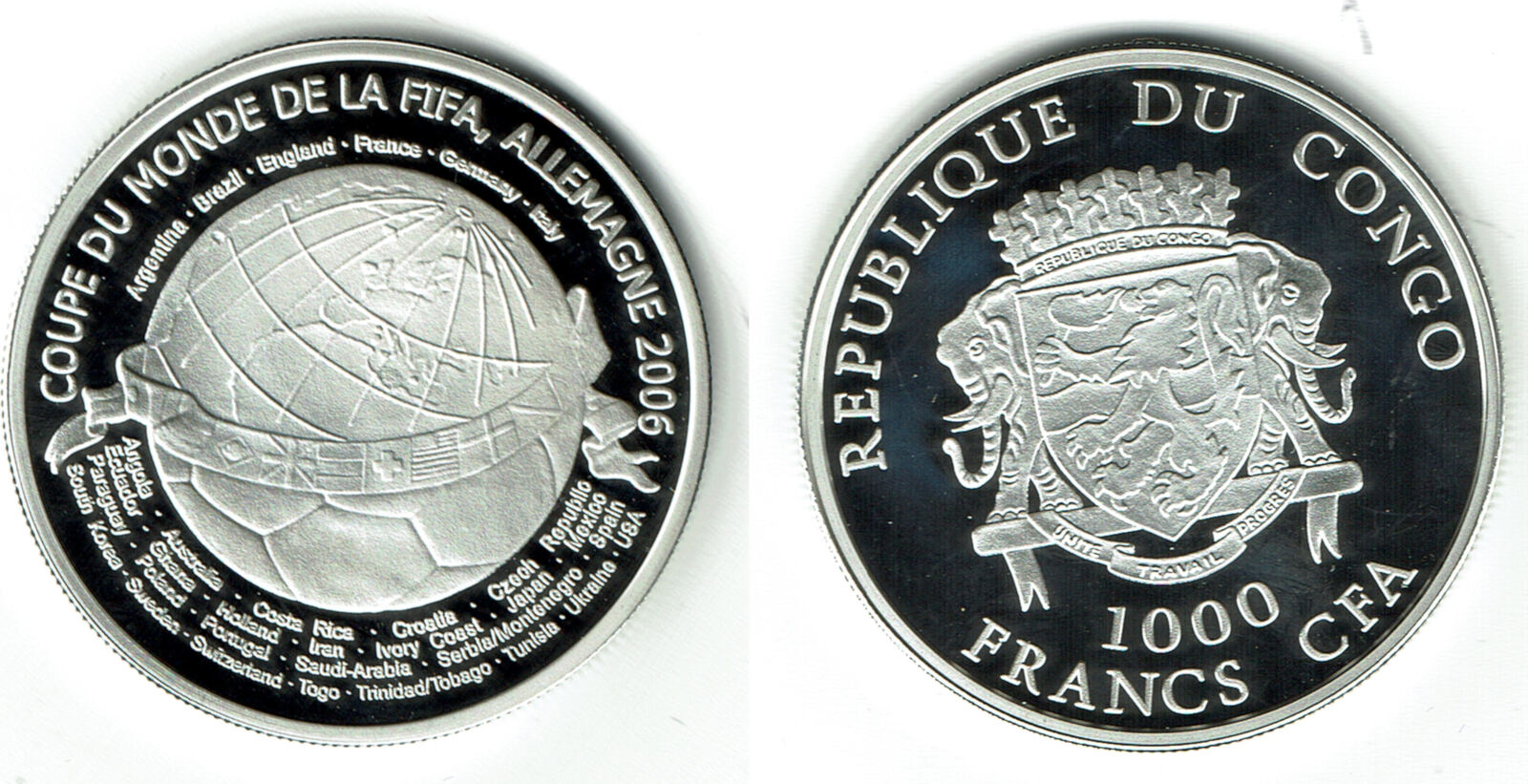 Kongo 1000 Francs Congo Silver Coin Soccer World Cup Germany 2006 kongo-1000-francs-congo-silver-coin-soccer-world-cup-germany-2006