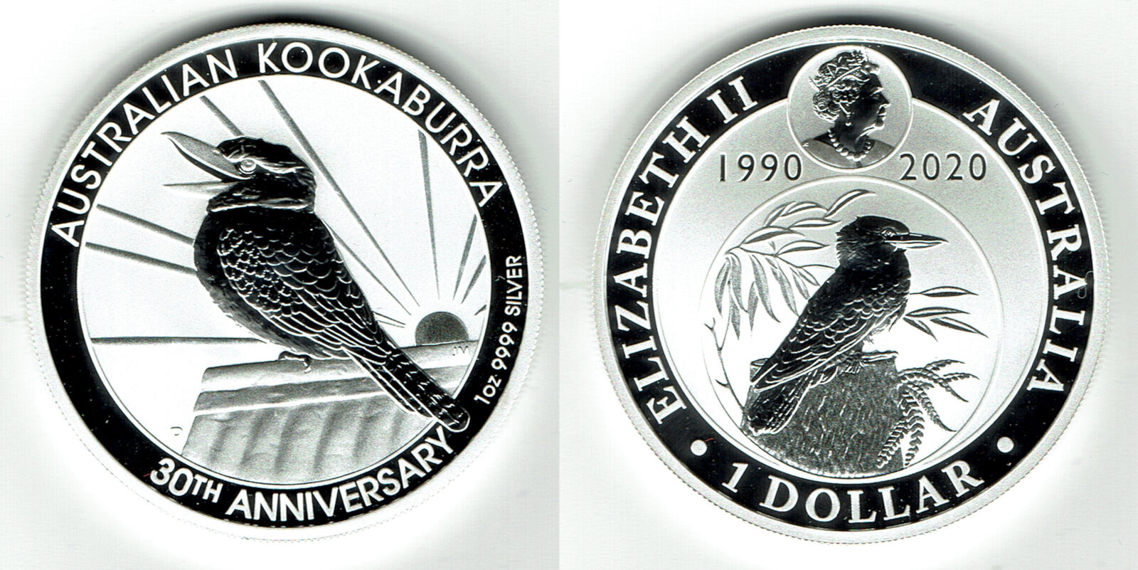 Australien 1 Dollar australia, kookaburra 2020, 1 ounce, 30th