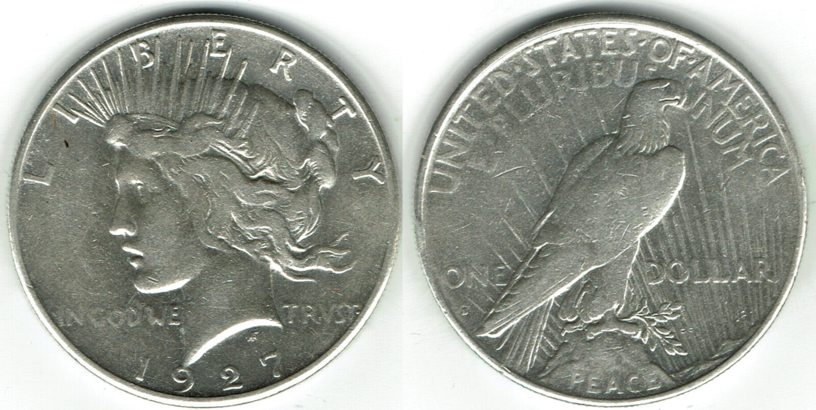usa, peace dollar 1927 S, like scan VF | MA-Shops