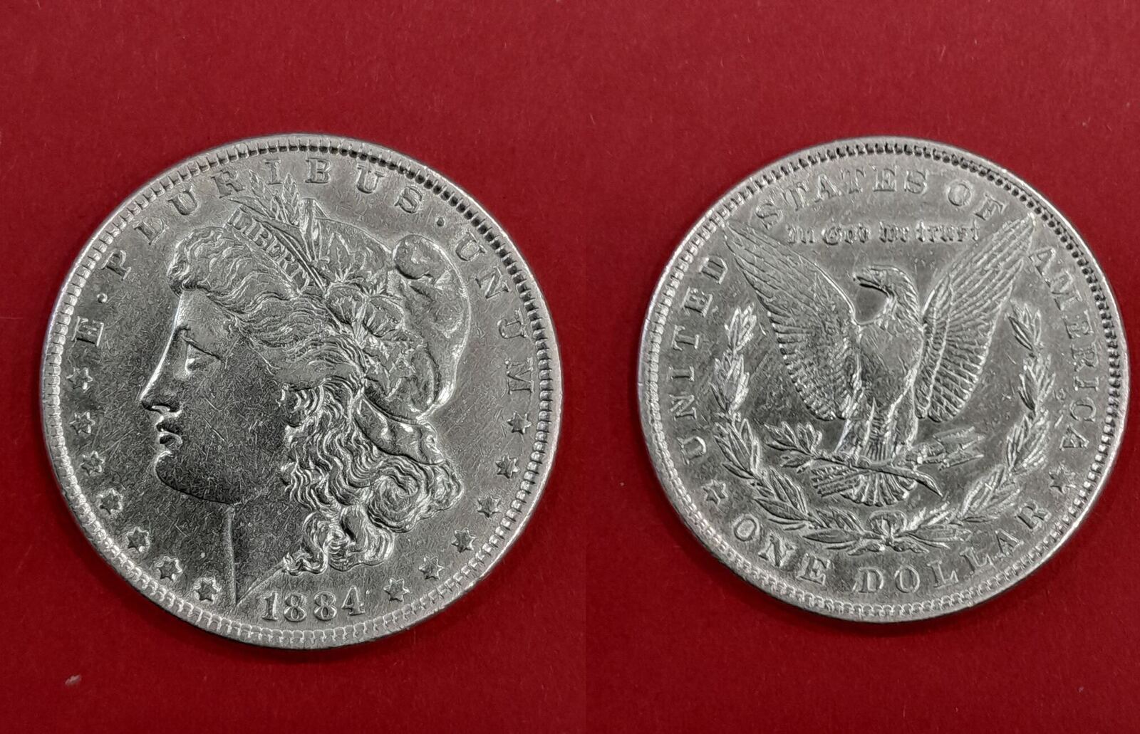 usa, morgan dollar 1884, like scan! VF | MA-Shops
