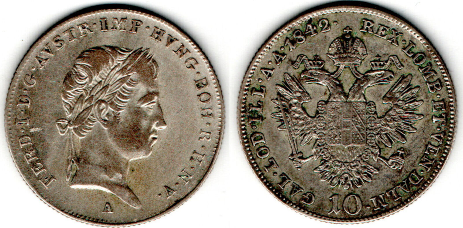 Haus Habsburg - Österreich-Ungarn Österreich, 10 kreuzer (krajcar) 1842