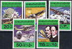 Libyen 5 Werte Libyen, Michel-Nr. 682 - 686, Flugzeuge, Postfrisch -