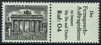 Berlin 1 Werte Berlin, Mi-Nr. W 33 , Freimarken: Berliner Bauten