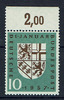 BRD 1 Wert BRD, Mi.-Nr. 249 II F 4, Eingliederung des Saarlandes