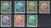 BRD 7 Wert BRD, Mi.-Nr. 259-65, Theodor Heuss