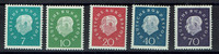 BRD 5 Werte BRD, Mi.-Nr. 302-06 postfrisch, Theodor Heuss