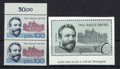 BRD 2 Werte BRD, Mi.-Nr. 1536 I ,Paar Paul Wallot< / i> Druckfehler