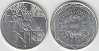 Frankreich 5 Euro 5 Euro Silber-Kursgedemünze, Werte der Republik Fraternité -