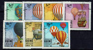 Guinea-Bissau 7 Werte Guinea-Bissau, Mi-Nr. 650-56, : Heißluftballons: , gestempelt -