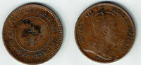 1/4 Cent 1905 Straits Settlements, Quarter Cent, Edward VII., like scan! VF