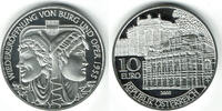 Österreich 10 Euro austria, 10 € silver coin "Burgtheater", proof, with box/COA -