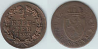 Nassau 1/4 Kreuzer 1822 Nassau, Herzog Wilhelm, Kursmünze 1/4 Kreuzer, E... 8.21 US$ Tax included +  14.08 US$ shipping