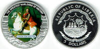 Liberia 5 Dollar Liberia 5 dollars 2009, silver plated, princ of savoy, coloured, proof -