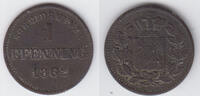 Bayern 1 Pfennig 1862 Bayern, König Maximilian II., Kursmünze 1 Pfennig,... 5.87 US$ Tax included +  14.08 US$ shipping