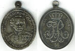 Nürnberg Ovale Medaille Nürnberg, versilberte Bronzemedaille, 100 Jahre Infanterie-Regiment Hartmann -