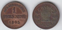 Bayern 1 Kreuzer 1863 bavaria, Maximilian II., 1 Kreuzer, like scan sehr... 5.87 US$ Tax included +  14.08 US$ shipping