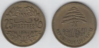 Libanon 25 Piaster lebanon (liban), 25 piastres, like scan -