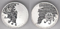 Portugal 2 1/2 Euro portugal 2 1/2 Euro portugese language, no box/ noc COA -