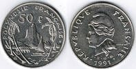 Französisch-Polynesien 50 Francs french polynesia 1991, like scan -
