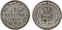 Württemberg 1 Kreuzer 1861 Königreich Württemberg, 1 Kreuzer 1864, Wilhe... 10.56 US$ Tax included +  14.08 US$ shipping