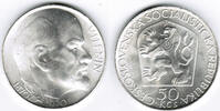 50 Kronen 1970 Tschechoslowakei Silbergedenkmünze 50 Kronen 1970, Lenin vorzüglich bis stempelglanz